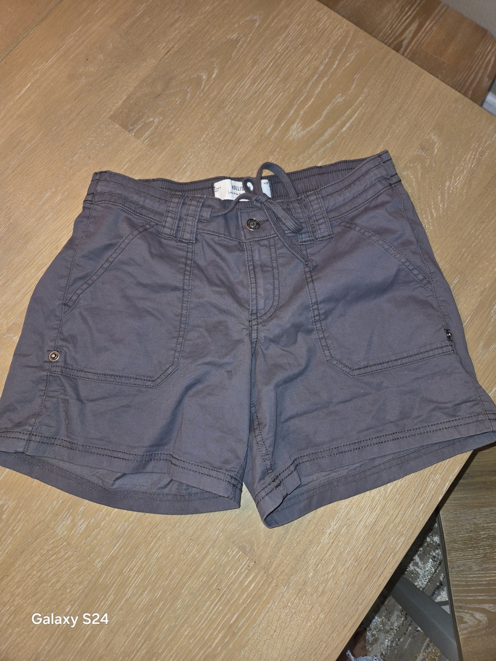 Women's Casual Drawstring Shorts Hollister Low Rise Classic Short Sz 28